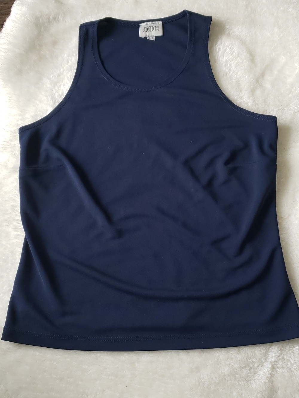Jacob Navy Scoop Neck Tank Top
